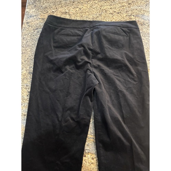 NWT Talbots Chatham Ankle Pants Velvet Black Side Zip Size 16 Holiday - Picture 7 of 8